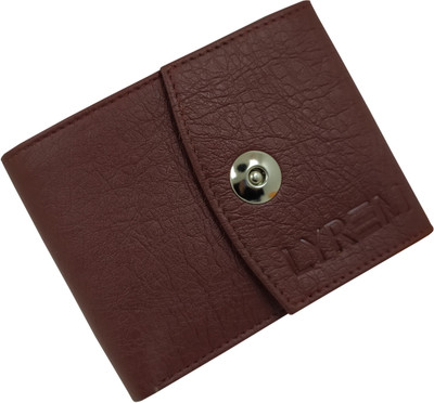 LYREM Men Casual Brown Artificial Leather Wallet(6 Card Slots)