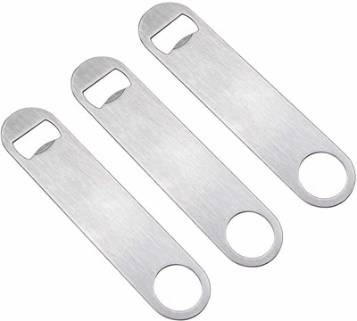 upalabdh 3 PCs Stainless Steel Blade Bottle Opener Steel Liquor Bottle opener 18 cm Stainless Steel Blade Bottle Opener Steel Liquor Bottle opener Bottle Opener Set(Pack of 3)