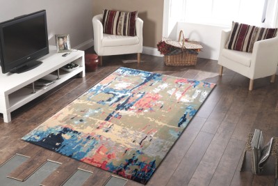 Ac Concept Multicolor Wool Carpet(4 ft,  X 6 ft, Rectangle)