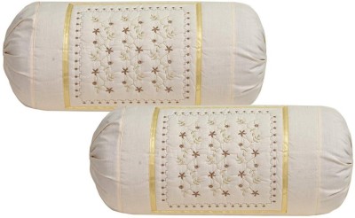 Divine Homes Cotton Bolsters Cover(Pack of 2, 75 cm*38 cm, White)