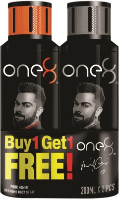 One8 By Virat Kohli One8 Deo Buy1 Get 1 Free combo Perfume Body Spray  -  For Men  (400 ml, Pack of 2)