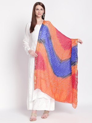 DUPATTA BAZAAR Art Silk Polka Print Women Dupatta