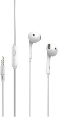 Meyaar MH319 High Bass Earbuds with Noise Isolating Wired Headset(White, In the Ear)