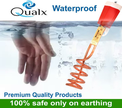 QUALX ISI Mark Water-Proof 1500 W 1500 W Shock Proof Immersion Heater Rod(WATER)