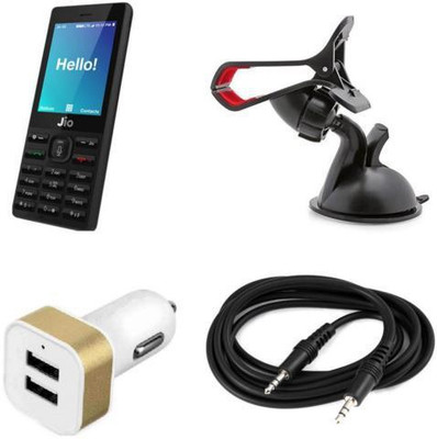MudShi Screen Protector Accessory Combo for Jio Phone 1(Multicolor)