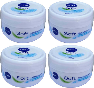NIVEA Soft Moisturizing Cream 4 Units of 100ml each(400 ml)
