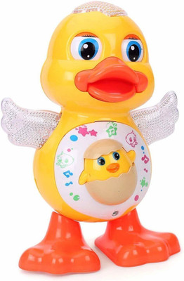 Krireen Dancing Duck with Music Flashing Lights and Real Dancing Action(Yellow)