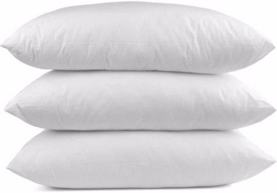 Angel Mommy Light Fluffy Polyester Fibre Solid Sleeping Pillow Pack of 3(White)