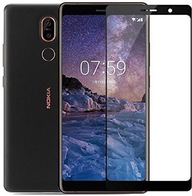 Jabox Edge To Edge Tempered Glass for Nokia 7 Plus(Pack of 1)
