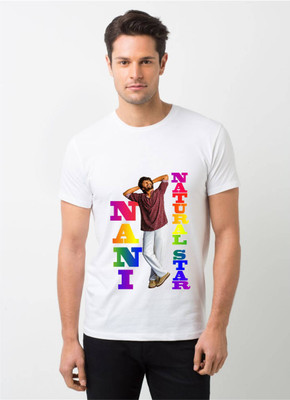 HamsaMART Printed Men Round Neck White T-Shirt