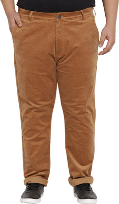 JOHN PRIDE Regular Fit Men Brown Trousers