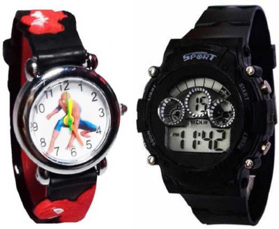 Pass Pass Analog-Digital Watch  - For Boys & Girls