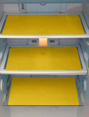 E-Retailer Fridge Mat(Width: 33 cm, Yellow)