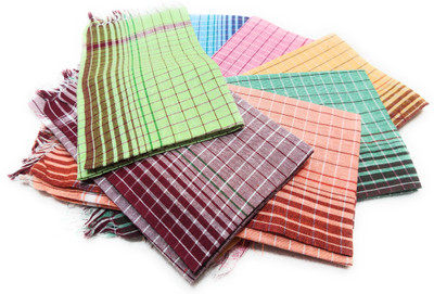 MPS Cotton 400 GSM Bath Gamcha Set(Pack of 7)