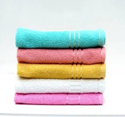 PVA Cotton 400 GSM Hand, Face Towel Set(Pack of 5)