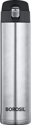 BOROSIL 500 ml Steel Flask(Pack of 1, Steel/Chrome)