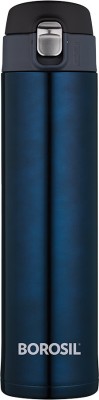 BOROSIL Nova 500 ml Flask(Pack of 1, Blue, Steel)