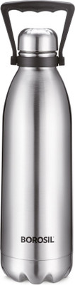 BOROSIL 1500 ml Steel Bottle(Pack of 1, Steel/Chrome)