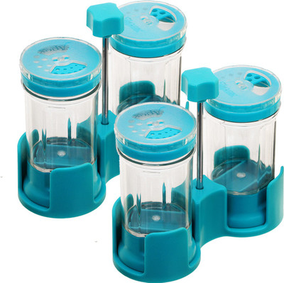 KUBER INDUSTRIES Plastic Spice Container  - 120 ml(Pack of 2, Blue)