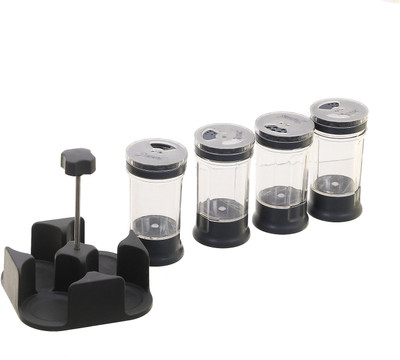 KUBER INDUSTRIES Plastic Spice Container  - 120 ml(Silver)