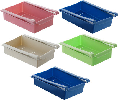 KUBER INDUSTRIES Plastic Fridge Container  - 700 ml(Pack of 5, Blue)