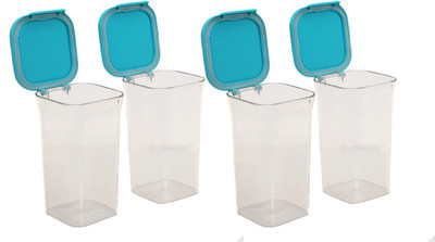 KUBER INDUSTRIES Plastic Grocery Container  - 1000 ml(Pack of 4, Blue)