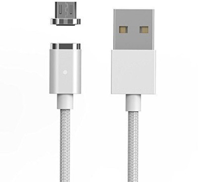 Kyrahh Magnetic Charging Cable 1 m 14(Compatible with WSKEN Mini 2, Xiaomi, Samsung, oppo, Realme, LG, Nokia, VIVO, White, One Cable)