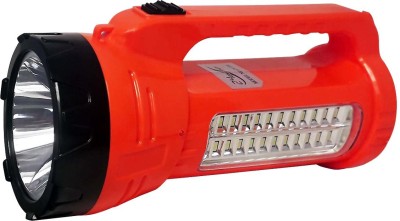 24 ENERGY 800 Meter Long Range Torch Cum 24 Hi-Bright LED emergency Light Rechargeable Torch(Red, 24 cm, Rechargeable)