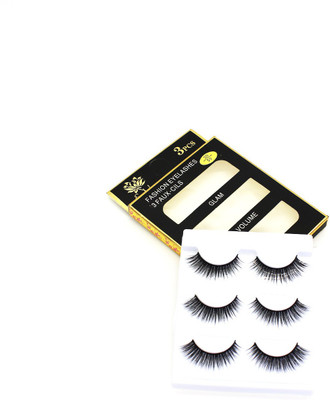 Vinayakart New Fashionable 3D False Eyelashes extension,Glamour Lash Soft and Beauty 3 Pairs(Pack of 6)