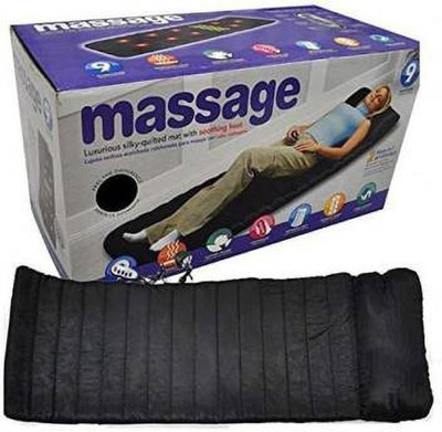 Angel Enterprise CP MASSAGER BED Massager bed Full Body Vibration Mat with Neck Massager Bed Massaging Pad Cushion with 10 Vibrating Motors, Heated Shiatsu Massager, Relieves Stress or Tension Shoulder and Back Pain Massager Massager(Blue)