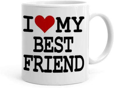 Kesri Gifts Love My Best Friend Theme(kg-jan-10969P) Ceramic Coffee Mug(325 ml)