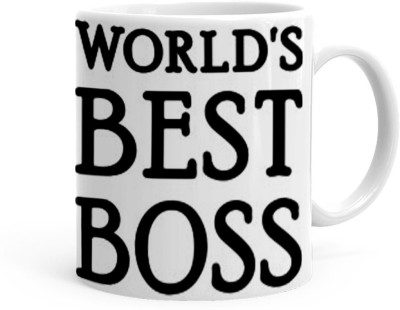 Kesri Gifts Worlds Best Boss Ever Theme(kg-jan-10754P) Ceramic Coffee Mug(325 ml)