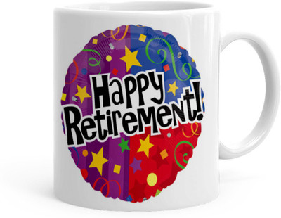 Kesri Gifts Happy Retirement Theme(kg-jan-12192P) Ceramic Coffee Mug(325 ml)
