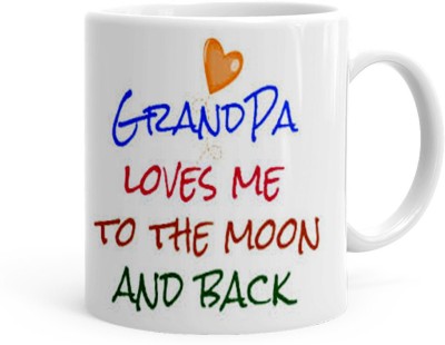 Kesri Gifts Grandpa Loves Me Theme(kg-jan-10278P) Ceramic Coffee Mug(325 ml)