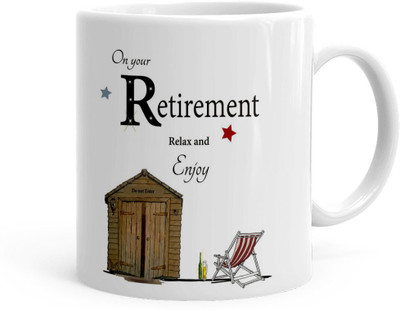 Kesri Gifts Happy Retirement Theme(kg-jan-12194P) Ceramic Coffee Mug(325 ml)