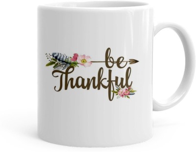 Kesri Gifts Be Thankful Theme(kg-jan-11813P) Ceramic Coffee Mug(325 ml)