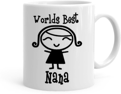 Kesri Gifts Best Nana Ever Theme(kg-jan-10326P) Ceramic Coffee Mug(325 ml)