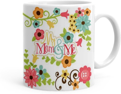 Kesri Gifts my mom and me Theme (Kg-momDay-3728P) Ceramic Coffee Mug(325 ml)