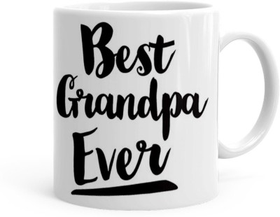 Kesri Gifts Best Grandpa Ever Theme(kg-jan-11183P) Ceramic Coffee Mug(325 ml)