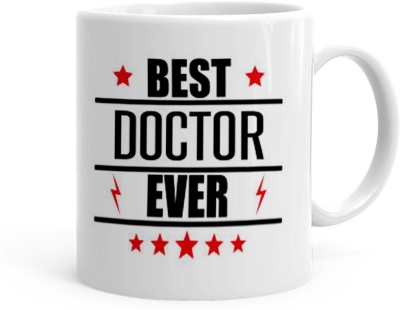 Kesri Gifts Best Doctor Ever Theme(kg-jan-10778P) Ceramic Coffee Mug(325 ml)