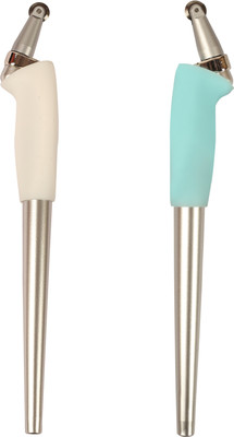 Cams Smart Roller Cutter Rubber Grip Hand-held Paper Cutter(Set Of 2, White and Sky Blue)