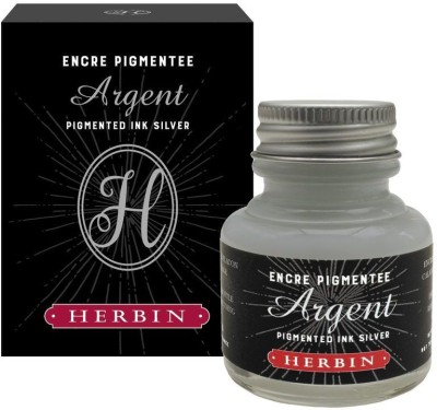 Herbin Pigmented Silver - 30ML 13505T Ink Bottle(Ink Color - Silver)