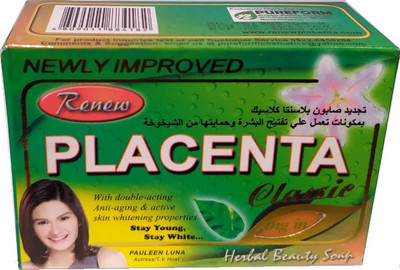 RENEW Placenta Classic Herbal Beauty Soap For Smooth Skin And Fairness(135 g)