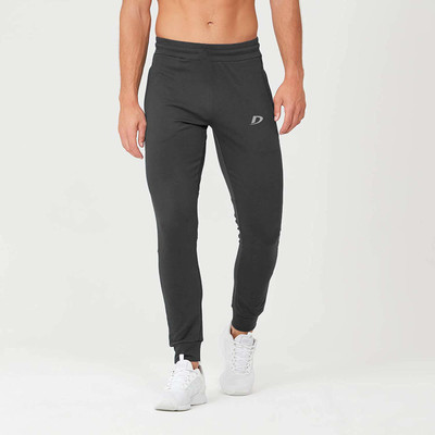 Decisive Solid Men Black Track Pants