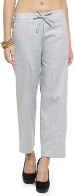 Enchanted Drapes Regular Fit Women Grey Trousers