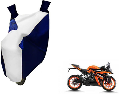 WolkomHome Two Wheeler Cover for KTM(RC 200, Blue, White)