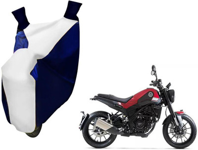 WolkomHome Two Wheeler Cover for DSK Benelli(Blue, White)