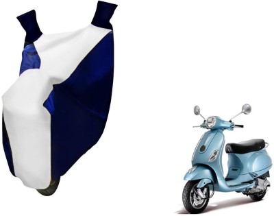 WolkomHome Two Wheeler Cover for Piaggio(Vespa, Blue, White)