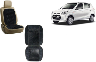 Auto Kite Wooden Bead, Velvet Seating Pad For  Maruti Suzuki Alto 800(Car, Home and Office Grey)