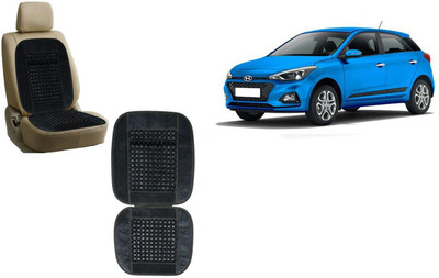 Auto Kite Wooden Bead, Velvet Seating Pad For  Hyundai Elite i20(Car, Home and Office Grey)